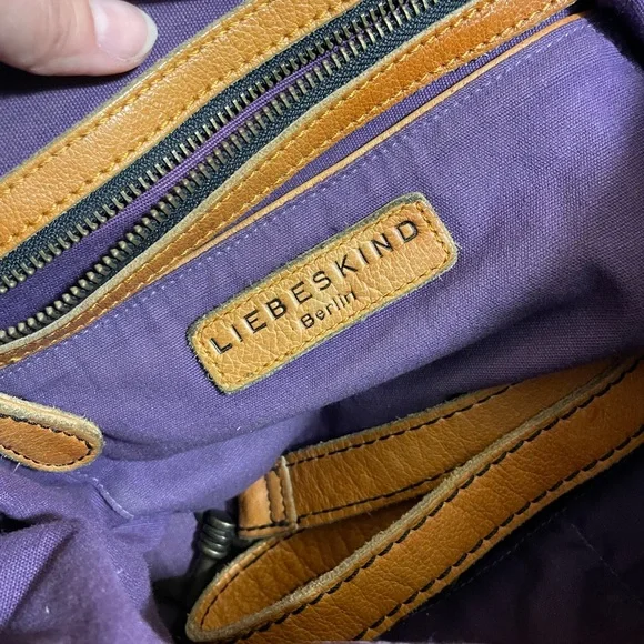Vintage LIEBESKIND Berlin Brown Leather Handbag - Picture 5 of 13